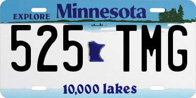 MN license plate 525TMG