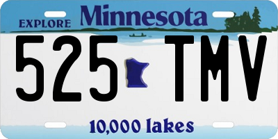 MN license plate 525TMV