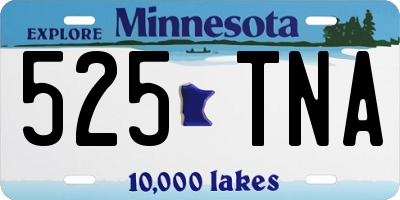 MN license plate 525TNA