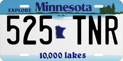 MN license plate 525TNR