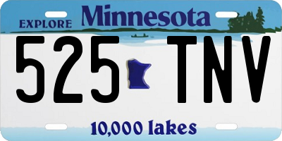 MN license plate 525TNV