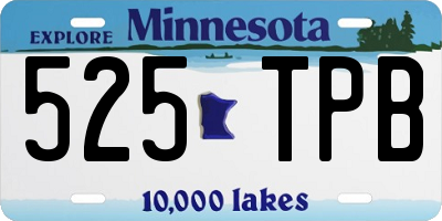 MN license plate 525TPB