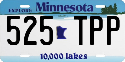 MN license plate 525TPP