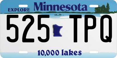 MN license plate 525TPQ