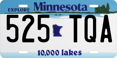 MN license plate 525TQA
