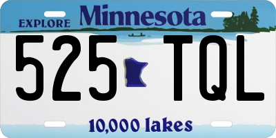 MN license plate 525TQL