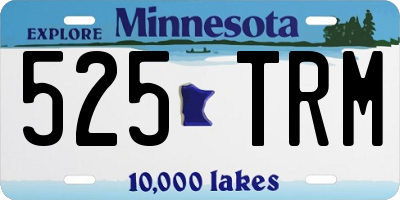 MN license plate 525TRM