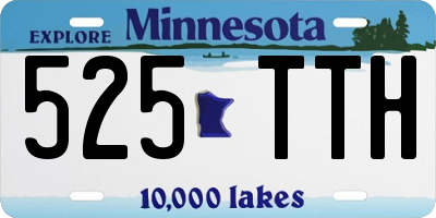 MN license plate 525TTH