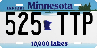 MN license plate 525TTP