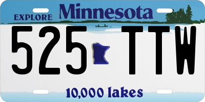 MN license plate 525TTW