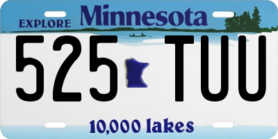 MN license plate 525TUU