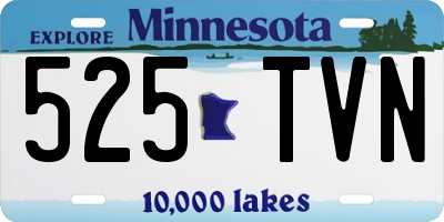 MN license plate 525TVN