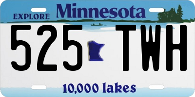 MN license plate 525TWH