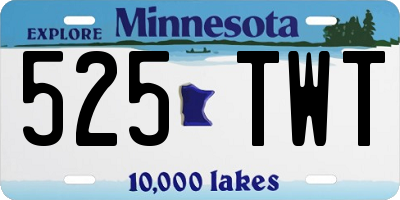 MN license plate 525TWT