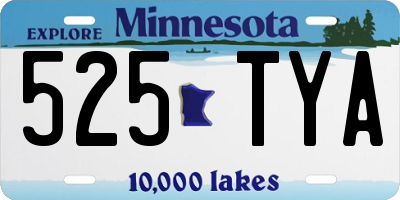 MN license plate 525TYA