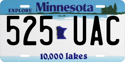 MN license plate 525UAC