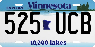 MN license plate 525UCB