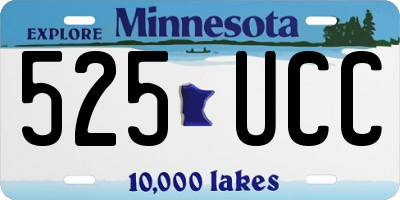 MN license plate 525UCC