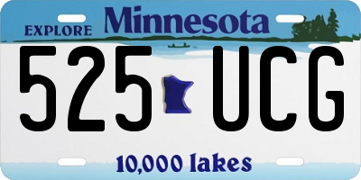 MN license plate 525UCG