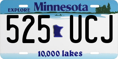 MN license plate 525UCJ