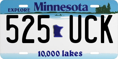 MN license plate 525UCK