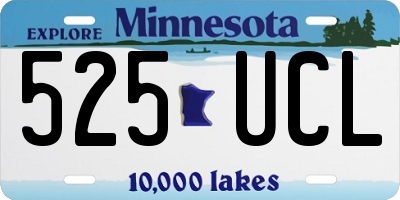 MN license plate 525UCL