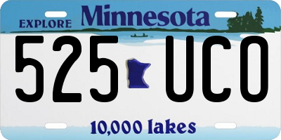 MN license plate 525UCO