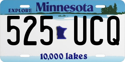 MN license plate 525UCQ