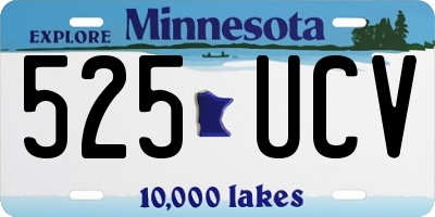 MN license plate 525UCV