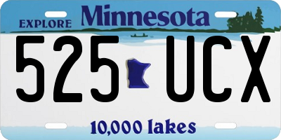 MN license plate 525UCX