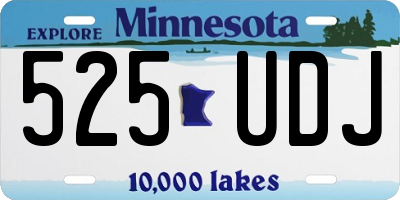 MN license plate 525UDJ