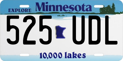 MN license plate 525UDL