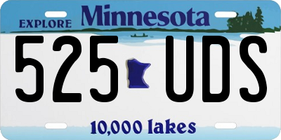 MN license plate 525UDS