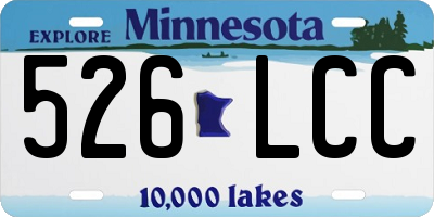 MN license plate 526LCC