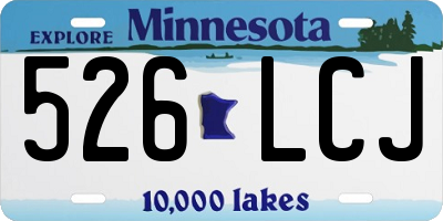MN license plate 526LCJ