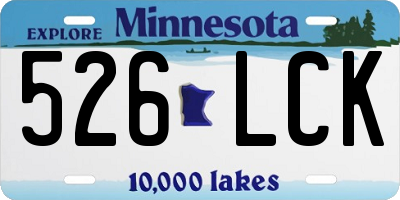 MN license plate 526LCK