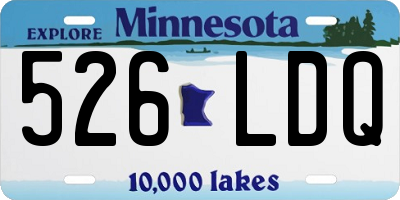 MN license plate 526LDQ