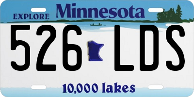 MN license plate 526LDS