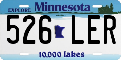 MN license plate 526LER