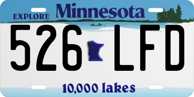 MN license plate 526LFD