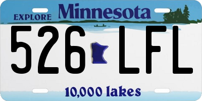 MN license plate 526LFL