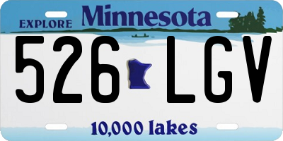 MN license plate 526LGV