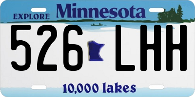 MN license plate 526LHH