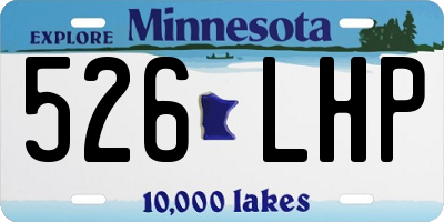 MN license plate 526LHP