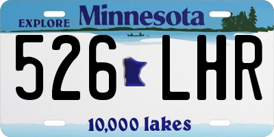 MN license plate 526LHR