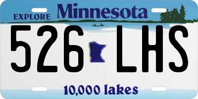 MN license plate 526LHS