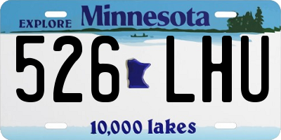 MN license plate 526LHU