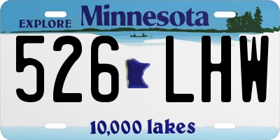 MN license plate 526LHW