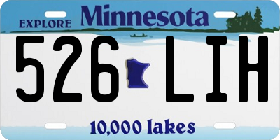 MN license plate 526LIH