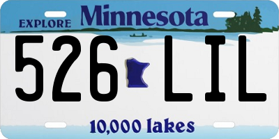 MN license plate 526LIL